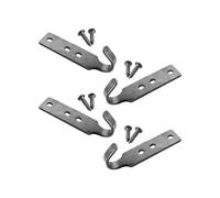 Linxor - Lot de 4 crochets inox + 8 vis pour piscine hors sol en bois