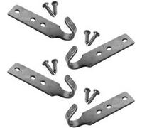 Linxor - Lot de 4 crochets inox + 8 vis pour piscine hors sol en bois
