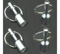 Lot de 4 crochets magnétiques pour porte-clés - Sans perçage - Se fixe à n'importe quelle surface métallique comme le réfrigérateur, la porte en métal, les chaises, etc.