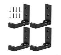 Lot de 4 crochets muraux pliables pour crochets muraux invisibles, cintres en aluminium robustes pour économiser de l'espace pour organiser les vêtements, ustensiles de cuisine et essentiels du