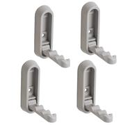 Lot de 4 crochets muraux rétractables pour salle de bain et placard - Gain de place - Fonctionnel et élégant - Pour chapeau et placard