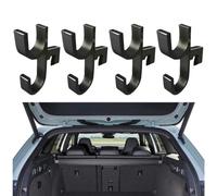 Lot de 4 crochets pour parapluie de voiture, installation sans perçage, sans secousses ni bruit, pour la plupart des véhicules, noir