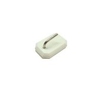 Fackelmann 61411 Lot de 4 crochets à rideaux en plastique, crochet rideau, rideaux, Plastique, Blanc, 2,5 x 1 x 1,5 cm