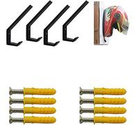 Lot de 4 crochets solides pour casque de moto multi-usages pour manteaux, clés, sacs, support mural pour vêtements, vêtements, cuisine, porte d'armoire