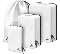 Lot de 4 cubes d'emballage de luxe pour voyage avec design HybridMax double capacité, grande et petite, sac de transport organiseur de valises, sacs de voyage, organiseurs de bagages, valises