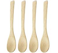 Lot de 4 Cuillere en Bois,16 CM Cuillere en Bois de Cuisineen Bois de Hêtre Bois Ustensile de Cuisine Durable,Cuillère en Bois pour Cuisiner,D'ustensiles Rôtir,Remuer et Servir,pour Homme et Femme