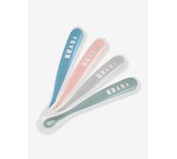 Lot de 4 cuillères 1er âge Soft sans BPA blue/ eucalyptus/ pink/ mist TU