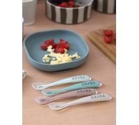 Lot de 4 cuillères 1er âge Soft vert sauge TU
