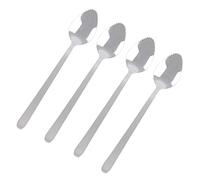 Lot de 4 cuillères à pamplemousse en acier inoxydable avec demi-scie pour agrumes, cuillère à dessert vintage, cadeau de cuisine