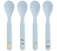 Lot de 4 cuillères en polypropylène et cellulose Happy Fruits citron
