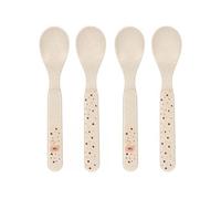 LÄSSIG Couverts pour enfants Set de cuillères pour enfants 4 pièces sans BPA/Spoon Set 4 pcs PP/Cellulose Little Water Swan