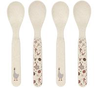 Lot de 4 cuillères Tiny Farmer mouton et oie naturel