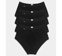 Lot De 4 Culottes Classiques Sloggi Chic Noires