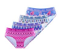 FREEGUN Culotte Fille, Culottes et Slips Enfant, Confortable et Doux (Lot de4), Violet Taille 14 ans/16 Ans