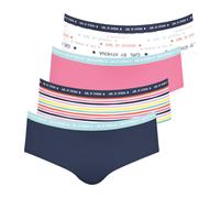 Lot de 4 culottes girl maxi format by uni bleu minuit-imprimé texte- 8A