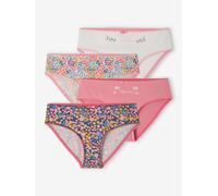 Lot de 4 culottes magnolia fille en coton bio pivoine 2A