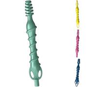 Lot de 4 cure-oreilles, 13 cm, réutilisables et flexibles, outil de nettoyage en spirale, 4 têtes souples en PVC pour retirer le cérumen et réduire la gêne, kit portable pour voyage et maison