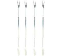 Lot de 4 Curettes à Crustacés "Métal" 18cm Argent Argent G