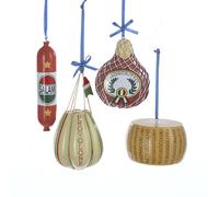 Lot de 4 d corations de charcuterie Kurt Adler de 6,3 9,5 cm