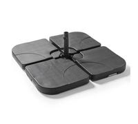 Lot de 4 dalles à remplir en Polyéthylène noir