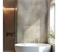 Lot de 4 Dalles Murales Douche SPC/PVC Décor effet Pierre Beige - 59,2x118,4cm - 2,8M²