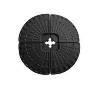 Happy Garden Dalles rondes Saint Malo – Lot de 4 – Noir