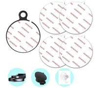 Lot de 4 de 2,76",70 mm [Facile à décoller] Remplacement adhésif collant à très forte adhérence,Tampons double face circulaires de colle pour support de téléphone portable pour voiture (Blanc)