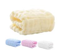 Lot de 4 Débarbouillettes Bébé en Coton Six Couches Ultra Absorbantes | Doux pour Peau Sensible, Lavables en Machine, pour -nés et Bébés, Usage Visage et Rot