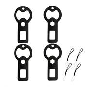 Lot de 4 décapsuleurs multifonctionnels, porte-clés EDC en acier inoxydable robuste avec lanière pour ouvrir la bière, déverrouiller la ceinture de sécurité, idéal pour la maison, le bar, le camping