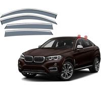 Lot de 4 deflecteur Voiture pour BMW X6 F16 2014-2019, Déflecteurs Avant ArrièRe FenêTre LatéRaux Vent VisièRe, Déflecteur d'air