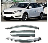 Lot de 4 deflecteur Voiture pour Ford Focus 2015-2018, Déflecteurs Avant ArrièRe FenêTre LatéRaux Vent VisièRe, Déflecteur d'air