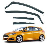 Lot de 4 déflecteurs d'air compatibles avec Ford Focus MK3 5 portes à hayon 2012 2013 2014 2015 2016 2017 2018.