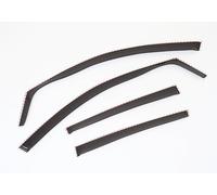 Lot de 4 déflecteurs d'air de type canal compatibles avec Citroën C3 Picasso 2009 à 2017 en acrylique pour Citroën C3 Picasso