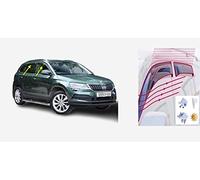 Lot de 4 Déflecteurs d'Air Déflecteur Vitre Voiture de Type Canal, Compatibles avec Skoda Karoq 5 Portes SUV 2017, 2018, 2019, 2020