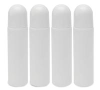 Lot de 4 déodorants à remplir, rollers de crème solaire rechargeables, rouleau à rouler vide, applicateur de crème solaire rechargeable, à remplir soi-même pour cosmétiques, huiles essentielles (100