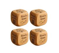 Lot de 4 dés de matelassage en Bois avec 6 tâches de matelassage gravées, Jeu de tâches de pour Les Designers, Les Amateurs d'artisanat, Les mères, Les Grand-mères, Les couturiers, Les