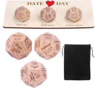 Lot De 4 Dés De Nuit De Date,Jeu De Dés Romantique Pour Couples,Prises De Décision,Anniversaires,Saint-Valentin,Mariage,Cadeau Unique Pour Elle Et Lui
