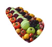 Lot de 4 désodorisants à suspendre pour voiture, cartes parfumées en forme de cœur, tablettes d'aromathérapie, fruits et légumes frais, désodorisant de voiture pour intérieur de voiture, pendentif