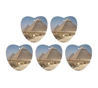 Lot de 4 désodorisants à suspendre pour voiture, pyramides d'Égypte, décoration intérieure, cartes parfumées pour rétroviseur, accessoires automobiles