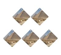 Lot de 4 désodorisants à suspendre pour voiture, pyramides d'Égypte, décoration intérieure, cartes parfumées pour rétroviseur, accessoires automobiles