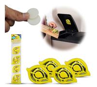 Lot de 4 désodorisants pour poubelle de cuisine au citron, désodorisants pour la maison, aide à garder vos poubelles fraîches, également utilisables pour les poubelles alimentaires, en forme de