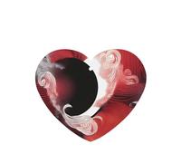 Lot de 4 désodorisants de voiture à motif abstrait Tai Chi en forme de cœur à suspendre pour chambre à coucher, salle de bain