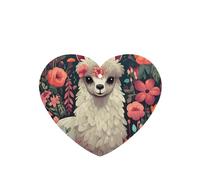 Lot de 4 désodorisants de voiture à motif lama mignon et floral - Cadeaux durables pour homme et femme - Tablettes d'aromathérapie à suspendre - Parfum lavande