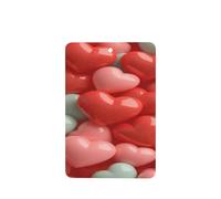 Lot de 4 désodorisants de voiture à motifs de cœurs 3D, cartes parfumées à suspendre, cartes parfumées pour tablettes d'aromathérapie de voiture