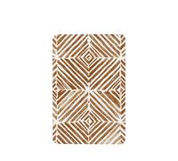 Lot de 4 désodorisants de voiture à rayures marron neutre, style ferme, bohème, cartes parfumées à suspendre, cartes parfumées pour voiture, aromathérapie, tablettes