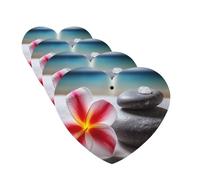 Lot de 4 désodorisants de voiture à suspendre avec fleurs tropicales et pierre zen pour armoire, salle de bain, voiture, aromathérapie, rétroviseur, désodorisants, longue durée