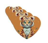Lot de 4 désodorisants de voiture à suspendre - Cartes parfumées pour SUV Année du Tigre - Tablette d'aromathérapie - Pour chambre à coucher, armoire, armoire à chaussures