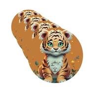 Lot de 4 désodorisants de voiture à suspendre - Cartes parfumées pour SUV Année du Tigre - Tablette d'aromathérapie - Pour chambre à coucher, armoire, armoire à chaussures