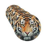 Lot de 4 désodorisants de voiture à suspendre - Cartes parfumées pour SUV - Année du visage de tigre - Tablettes d'aromathérapie - Pour chambre à coucher, armoire, armoire à chaussures