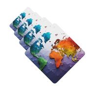 Lot de 4 désodorisants de voiture à suspendre - Cartes parfumées pour SUV - Carte du monde de couleur - Tablettes d'aromathérapie - Pour chambre à coucher, armoire, armoire à chaussures